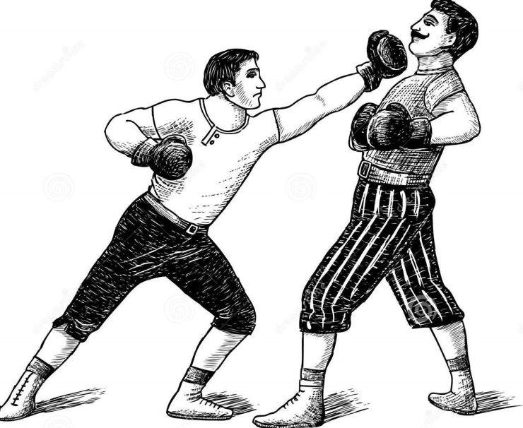 vector-drawing-duel-two-ancient-boxers-30282415